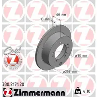 ZIMMERMANN Jarrulevy (1kpl) 380.2171.20