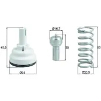 MAHLE ORIGINAL Termostaatti, jäähdytysneste TX 182 87D