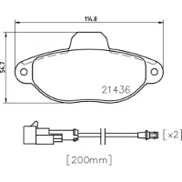 Brembo Jarrupalasarja (4kpl), levyjarru P 24 147X