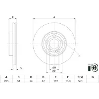 Bosch Jarrulevy 0 986 479 H74, 1 Kappale