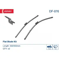 Denso Pyyhkijänsulka DF-076, 630/500mm, Edessä, 2 Kappale