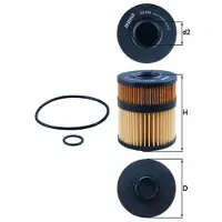 MAHLE ORIGINAL Öljynsuodatin OX 563D