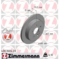 ZIMMERMANN Jarrulevy (1kpl) 400.3604.20