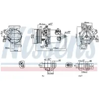 Nissens Kompressori, ilmastointilaite 890053