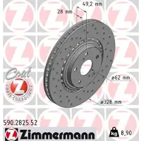 ZIMMERMANN Jarrulevy (1kpl) 590.2825.52