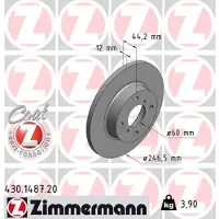 ZIMMERMANN Jarrulevy (1kpl) 430.1487.20