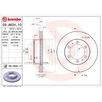 Brembo Jarrulevy (1kpl) 09.A634.11