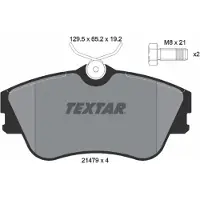 Textar Jarrupalasarja (4kpl), levyjarru 2147902