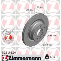 ZIMMERMANN Jarrulevy (1kpl) 150.3498.20