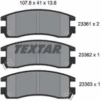 Textar Jarrupalasarja (4kpl), levyjarru 2336101