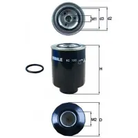 MAHLE ORIGINAL Polttoainesuodatin Mahle, KC 135D - Toyota - Corolla, Hi-lux, Hi-ace, Land cruiser, Dyna. Ford - Ranger
