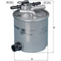 MAHLE ORIGINAL Polttoainesuodatin KL 404/16