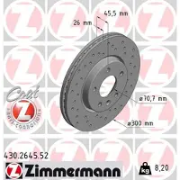 ZIMMERMANN Jarrulevy (1kpl) 430.2645.52