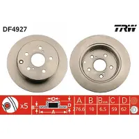 TRW Jarrulevy (1kpl) DF4927