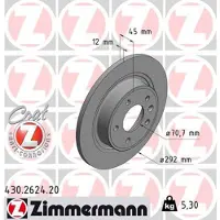 ZIMMERMANN Jarrulevy (1kpl) 430.2624.20