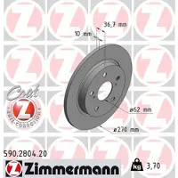 ZIMMERMANN Jarrulevy (1kpl) 590.2804.20