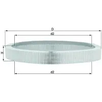 MAHLE ORIGINAL Ilmansuodatin LX 61