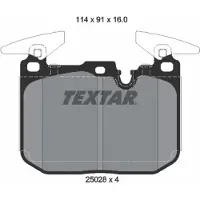 Textar Jarrupalasarja (4kpl), levyjarru 2502807