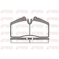 REMSA Jarrupalat Etu, 0288.00 - Porsche - 944, 928, 911 964, 911 993. Audi - Rs2