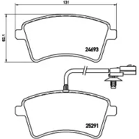 Brembo Jarrupalasarja (4kpl), levyjarru P 68 058E