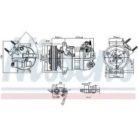 Nissens Kompressori, ilmastointilaite 890594
