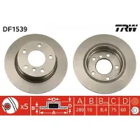 TRW Jarrulevy (1kpl) DF1539