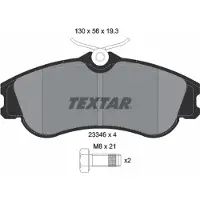 Textar Jarrupalasarja (4kpl), levyjarru 2334602
