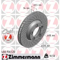 ZIMMERMANN Jarrulevy (1kpl) 460.1561.20