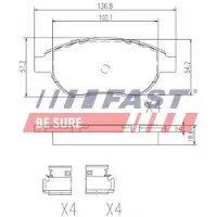 Fast Sports Nutrition BREMŽU UZLIKAS FT29156