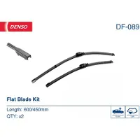 Denso Pyyhkijänsulka DF-089, 600/450mm, Edessä, 2 Kappale