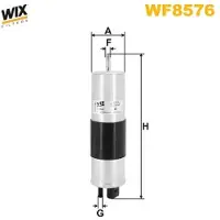 WIX FILTERS Polttoainesuodatin WF8576