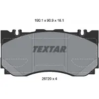 Textar Jarrupalasarja (4kpl), levyjarru 2672001