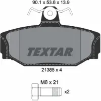 Textar Jarrupalasarja (4kpl), levyjarru 2138501