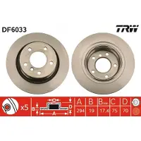 TRW Jarrulevy (1kpl) DF6033