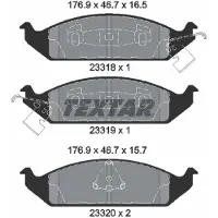 Textar Jarrupalasarja (4kpl), levyjarru 2331801