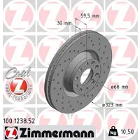 ZIMMERMANN Jarrulevy (1kpl) 100.1238.52