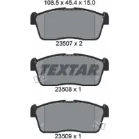 Textar Jarrupalasarja (4kpl), levyjarru 2350701