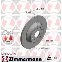 ZIMMERMANN Jarrulevy (1kpl) 600.3252.20