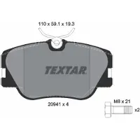 Textar Jarrupalasarja (4kpl), levyjarru 2094102