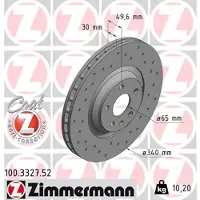 ZIMMERMANN Jarrulevy (1kpl) 100.3327.52