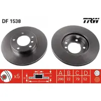 TRW Jarrulevy (1kpl) DF1538