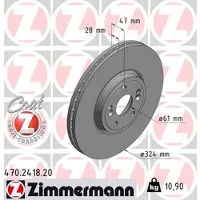 ZIMMERMANN Jarrulevy (1kpl) 470.2418.20