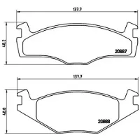Brembo Jarrupalasarja (4kpl), levyjarru P 85 024