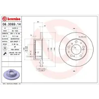 Brembo Jarrulevy (1kpl) 08.3069.14