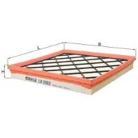 MAHLE ORIGINAL Ilmansuodatin LX 2882