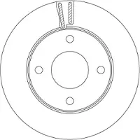 TRW Jarrulevy DF6417 edessä, tuuletettu, 1 Kappale