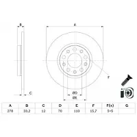 Bosch Jarrulevy (1kpl) 0 986 479 G21