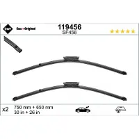 SWF Pyyhkijänsulka Visioflex 119456, 750/650mm, Edessä, 2 Kappale