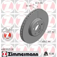 ZIMMERMANN Jarrulevy (1kpl) 400.5521.30