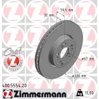 ZIMMERMANN Jarrulevy (1kpl) 400.5554.20